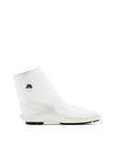 WOMEN'S LANVIN LEATHER OPANKA ANKLE BOOT WHITE