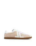 WOMEN'S LANVIN DUAL-MATERIAL JL LOW-TOP SNEAKERS PINK/WHITE