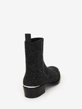 MEN'S ALEXANDER McQUEEN CUBAN HEEL BOOT GALAXY BLACK