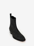MEN'S ALEXANDER McQUEEN CUBAN HEEL BOOT GALAXY BLACK