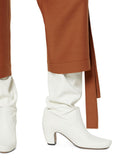 WOMEN'S LANVIN TALL LEATHER BOOTS WHITE