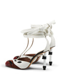 WOMEN'S LANVIN PARROT SALOMÉ PUMPS CARAMEL / WHITE