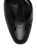 WOMEN'S LANVIN PERFORATED SALOMÉ PUMPS BLACK