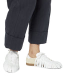 WOMEN'S LANVIN LOW-TOP FRINGE SNEAKERS CREAM / WHITE