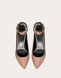 WOMEN'S VALENTINO GARAVANI PATENT LEATHER PUMP WITH CHAIN DETAIL 70 MM BABY PINK