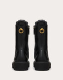 WOMEN'S VALENTINO GARAVANI CALFSKIN LEATHER COMBAT BOOT WITH LOOP DETAIL 15 MM