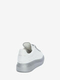 WOMEN'S ALEXANDER McQUEEN OVERSIZED SNEAKER WHITE/SILVER