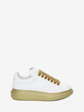WOMEN'S ALEXANDER McQUEEN OVERSIZED SNEAKER LIGHT GOLD/WHITE