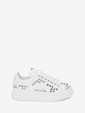 WOMEN'S ALEXANDER McQUEEN OVERSIZED SNEAKER WHITE/SILVER