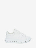 WOMEN'S ALEXANDER McQUEEN OVERSIZED SNEAKER WHITE/SILVER