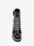 WOMEN'S ALEXANDER McQUEEN TREAD PLATFORM BOOT BLACK/WHITE