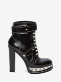 WOMEN'S ALEXANDER McQUEEN TREAD PLATFORM BOOT BLACK/WHITE