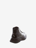 WOMEN'S ALEXANDER McQUEEN TREAD LACE UP BOOT BLACK/SILVER