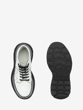 WOMEN'S ALEXANDER McQUEEN TREAD LACE UP BOOT WHITE/BLACK