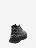 WOMEN'S ALEXANDER McQUEEN TREAD LACE UP BOOT BLACK/WHITE
