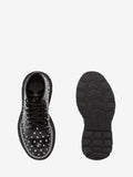 WOMEN'S ALEXANDER McQUEEN TREAD LACE UP BOOT BLACK/WHITE