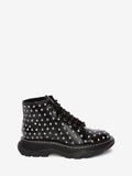 WOMEN'S ALEXANDER McQUEEN TREAD LACE UP BOOT BLACK/WHITE