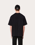 MEN'S VALENTINO DECONSTRUCTED VLOGO T-SHIRT BLACK