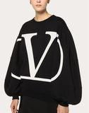 WOMEN'S VALENTINO VLOGO SWEATSHIRT BLACK