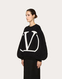 WOMEN'S VALENTINO VLOGO SWEATSHIRT BLACK