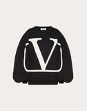 WOMEN'S VALENTINO VLOGO SWEATSHIRT BLACK