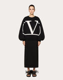WOMEN'S VALENTINO VLOGO SWEATSHIRT BLACK