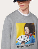 MEN'S VALENTINO CREW-NECK SWEATSHIRT WITH IZUMI MIYAZAKI PRINT YELLOW