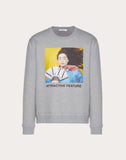 MEN'S VALENTINO CREW-NECK SWEATSHIRT WITH IZUMI MIYAZAKI PRINT YELLOW