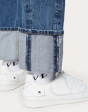 MEN'S VALENTINO VLTN BAGGY JEANS WITH SELVAGE BLUE