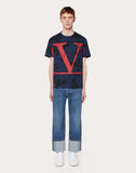 MEN'S VALENTINO VLTN BAGGY JEANS WITH SELVAGE BLUE