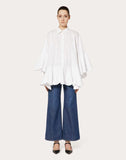 WOMEN'S VALENTINO VLOGO EMBROIDERED DENIM PANTS
