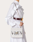 WOMEN'S VALENTINO GARAVANI MEDIUM VLTN ROCKSTUD SPIKE.IT BAG WHITE