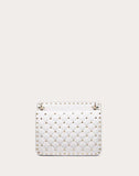 WOMEN'S VALENTINO GARAVANI MEDIUM VLTN ROCKSTUD SPIKE.IT BAG WHITE