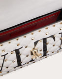 WOMEN'S VALENTINO GARAVANI MEDIUM VLTN ROCKSTUD SPIKE.IT BAG WHITE