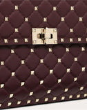 WOMEN'S VALENTINO GARAVANI LARGE ROCKSTUD SPIKE NAPPA LEATHER BAG