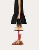 WOMEN'S VALENTINO GARAVANI SMALL VRING SMOOTH CALFSKIN AND BUFFALO LEATHER SHOULDER BAG