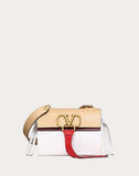 WOMEN'S VALENTINO GARAVANI SMALL VRING SMOOTH CALFSKIN AND BUFFALO LEATHER SHOULDER BAG