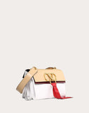 WOMEN'S VALENTINO GARAVANI SMALL VRING SMOOTH CALFSKIN AND BUFFALO LEATHER SHOULDER BAG