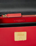 WOMEN'S VALENTINO GARAVANI SMALL VRING CALFSKIN SHOULDER BAG PURE RED
