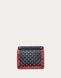 WOMEN'S VALENTINO GARAVANI MEDIUM ROCKSTUD SPIKE.IT BAG WITH HEART DARK BLUE