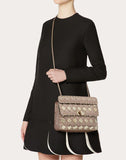 WOMEN'S VALENTINO GARAVANI MEDIUM ROCKSTUD SPIKE.IT BAG WITH METAL RHOMBUS DETAILS