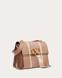 WOMEN'S VALENTINO GARAVANI VRING SHOULDER BAG WITH INLAID STRIPES