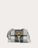 WOMEN'S VALENTINO GARAVANI SMALL VRING SHOULDER BAG WITH INLAID STRIPES