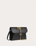WOMEN'S VALENTINO GARAVANI VCHAIN SMOOTH CALFSKIN CROSSBODY BAG BLACK