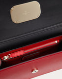 WOMEN'S VALENTINO GARAVANI SMALL VCASE SMOOTH CALFSKIN BAG PURE RED