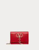 WOMEN'S VALENTINO GARAVANI SMALL VCASE SMOOTH CALFSKIN BAG PURE RED