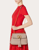 WOMEN'S VALENTINO GARAVANI VRING GRAINY CALFSKIN CROSSBODY CHAIN BAG