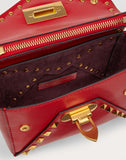 WOMEN'S VALENTINO GARAVANI SMALL ROCKSTUD HYPE SMOOTH CALFSKIN SHOULDER BAG