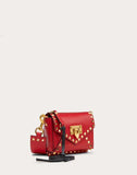 WOMEN'S VALENTINO GARAVANI SMALL ROCKSTUD HYPE SMOOTH CALFSKIN SHOULDER BAG