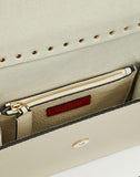 WOMEN'S VALENTINO GARAVANI SMALL ROCKSTUD GRAINY CALFSKIN CROSSBODY BAG LIGHT IVORY